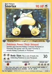 Snorlax - 11/64 - Holo Rare - 1st Edition